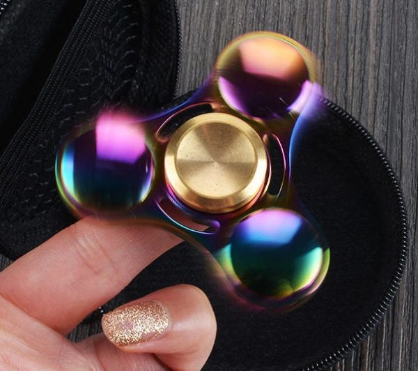 Rainbow fidget spinner
