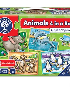 Orchard Toys - Animals four in a box Pusslespill