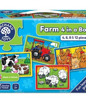 Orchards Toys - Farm Four in a Box Pusslespill