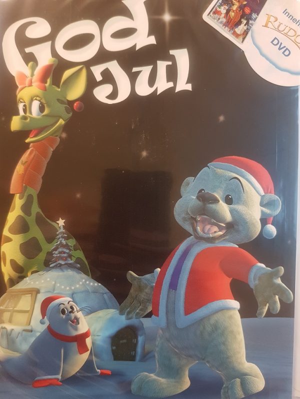 God jul kort med DVD film Rudolf